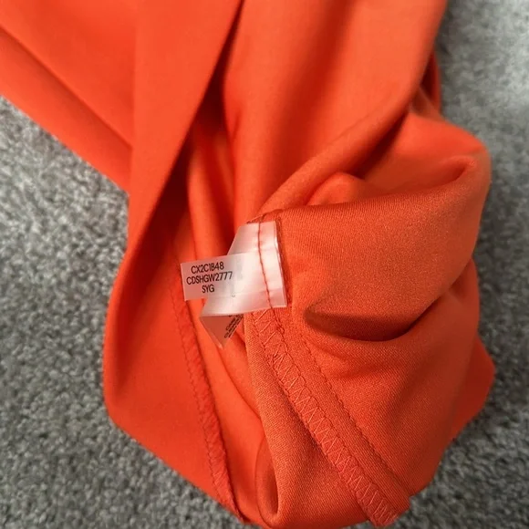 Calvin Klein Tangerine Orange dress. - Picture 6 of 7